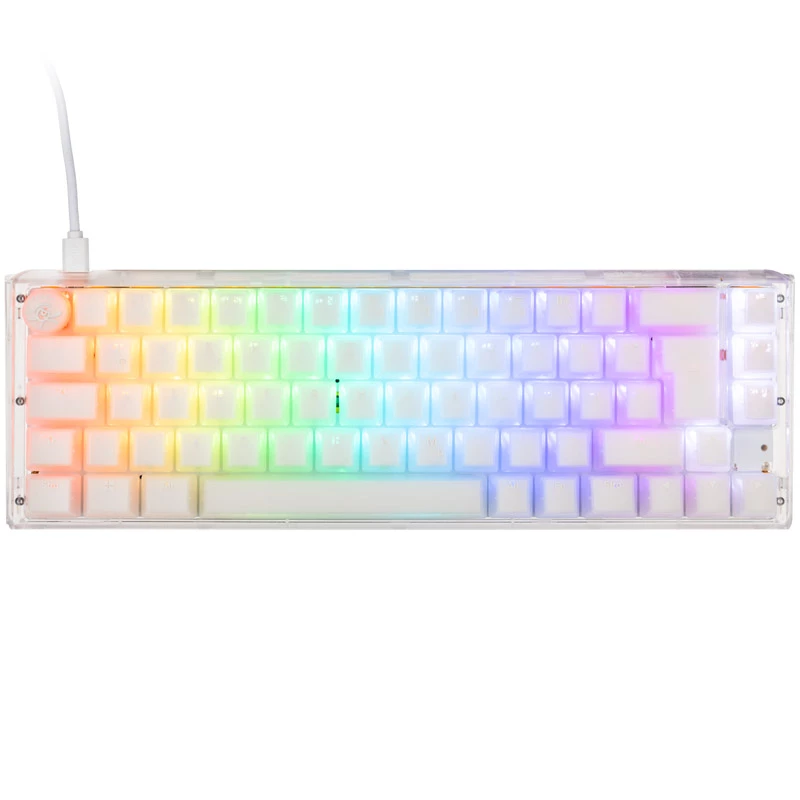 Teclado Ducky One 3 SF gaming USB blanco
