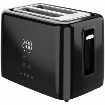 Tostadora eléctrica, negra, 220-240V, 50-60Hz, 780-930W, 2 ranuras, 3 modos, 7 niveles de tostado