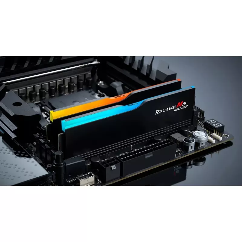 DIMM 64 GB DDR5-6000 (2x 32 GB) Dual-Kit, memoria negra, F5-6000J3238G32GX2-RM5NRK, Ripjaws M5 Neo, AMD EXPO
