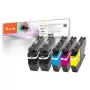 Peach PI500-274 Cartucho de tinta 5 uds. Compatible Negro, Cian, Magenta, Amarillo