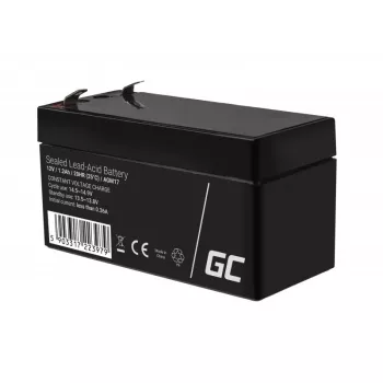 Batería de plomo-ácido sellada (VRLA) Green Cell AGM17 12 V 1,2 Ah — 52 mm de altura, 43×97 mm, 0,5 kg
