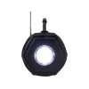 Tracer Explorer TRAGLO47616 altavoz Bluetooth portátil, TWS, Bluetooth 5.3, 15 W RMS, radio FM, linterna, panel solar, powerbank de 1800 mAh, microSD, negro
