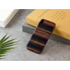 Funda para smartphone man and wood para iPhone XR — negro ébano, carcasa rígida protectora