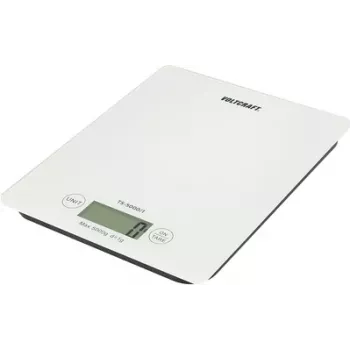 Báscula de cartas Voltcraft TS-5000/1 Rango de pesaje (máx.) 5 kg Legibilidad 1 g a pilas Blanco (TS-5000/1)