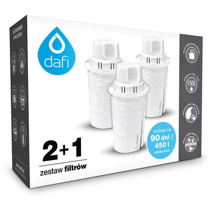 Cartuchos filtrantes Dafi Classic 2+1 (caja)