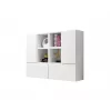 Conjunto de muebles de salón Cama ROCO 19 (4xRO3 + 4xRO6) blanco/blanco/blanco