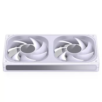 Ventilador de carcasa JONSBO ZB-240W 2x120mm ARGB PWM – blanco