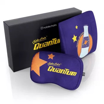 Cojín cervical/lumbar noblechairs Fallout Nuka-Cola Quantum violeta 2 uds.