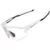 Rockbros 10172 Gafas de ciclismo fotocromáticas UV400 blancas