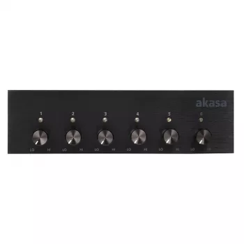 Controlador de ventiladores Akasa AK-FC-08BKV2 Negro 6 canales