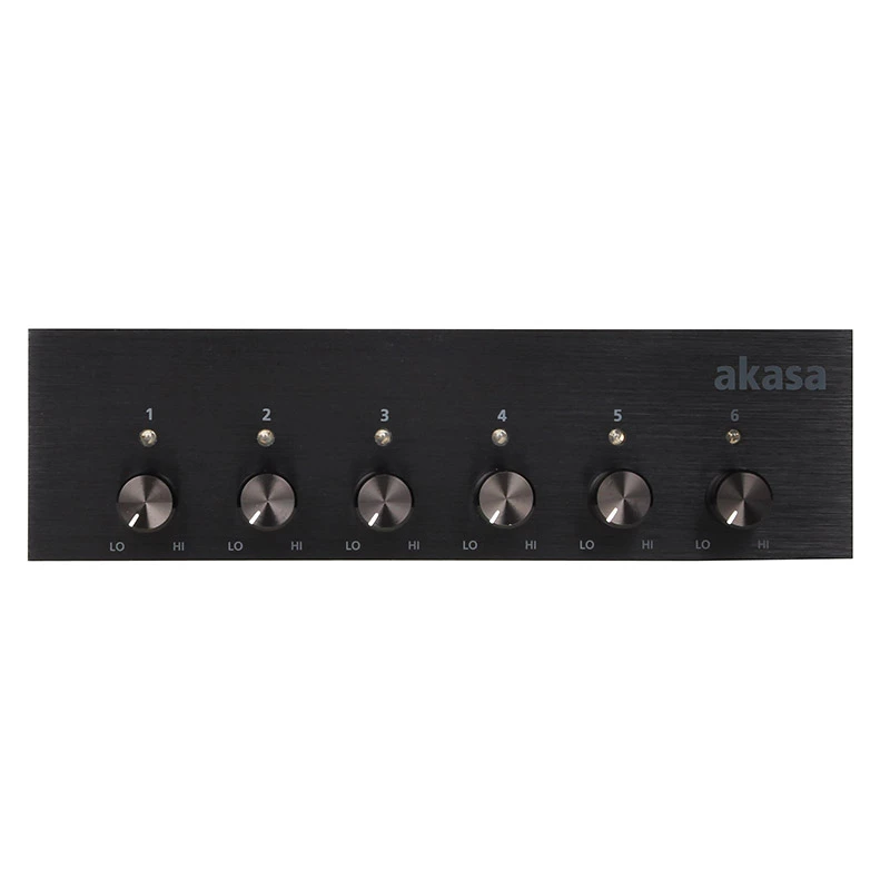 Controlador de ventiladores Akasa AK-FC-08BKV2 Negro 6 canales