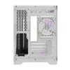 Darflash FT418 Caja de ordenador + 6 ventiladores aRGB (blanco)