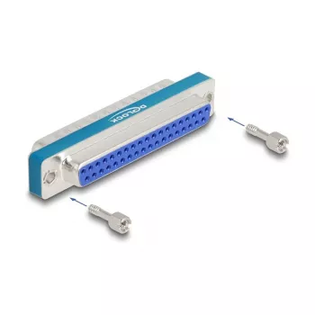 DELOCK Filtro de supresión RF/EMI D-Sub 37 polos conector macho a conector hembra dorado
