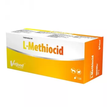 VETFOOD L-Methiocid - Complemento alimenticio para perros y gatos - 120 uds.