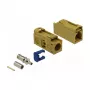 Conector coaxial DELOCK 89694 FAKRA K macho, contactos dorados, 13,8×25×9,5 mm