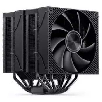 Disipador de CPU Jonsbo CA90 de doble torre con 1 ventilador PWM ARGB de 130 mm y 1 de 120 mm, negro