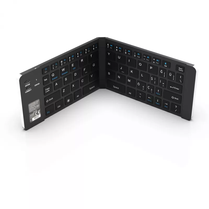 Teclado inalámbrico Inca IBK-579BT Bluetooth 66 teclas Metallic Plata