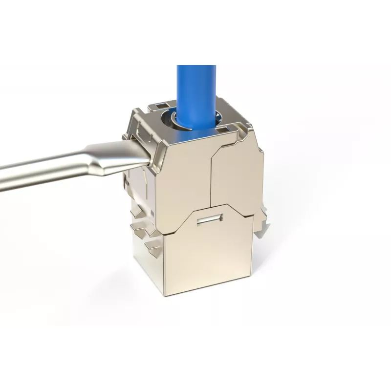 Módulo keystone compacto Digitus CAT 6A, apantallado, montaje sin herramientas, conexión, 24 uds.