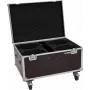 Flightcase Roadinger 4x LED TMH-X4 con ruedas — funda protectora para 4 focos LED TMH-X4