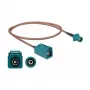 Cable de antena DeLOCK conector FAKRA Z macho conector FAKRA Z hembra RG-316 0,5 m