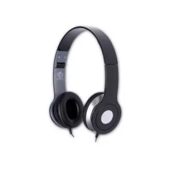 Auriculares Rebeltec City universal con micrófono negros RBLSLU00020