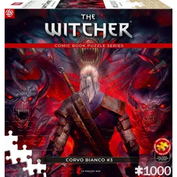 Puzle Good Loot Comic Book Puzzle: The Witcher (Wiedźmin) Corvo blanco, 1000 piezas