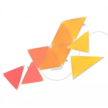 Paneles LED triangulares Nanoleaf NL47-0002TW-9PK — set de 9 paneles de pared RGB, con cable, blanco