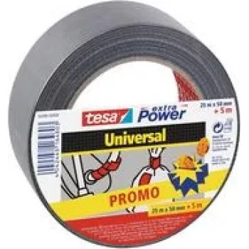 tesa Universal 56396 cinta de tela, plata, 30 m x 50 mm