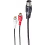 Cable de audio ShiverPeaks BS10201 0,2 m DIN (5 pines) 2 x RCA negro