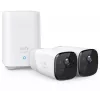 Eufy Security, eufyCam 2 Pro sistema de cámaras de vigilancia inalámbricas para el hogar, 365 días de autonomía de batería, compatible con HomeKit, resolución 2K, resistente a la intemperie IP67, visión nocturna, set de 2 cámaras, sin cuotas mensuales