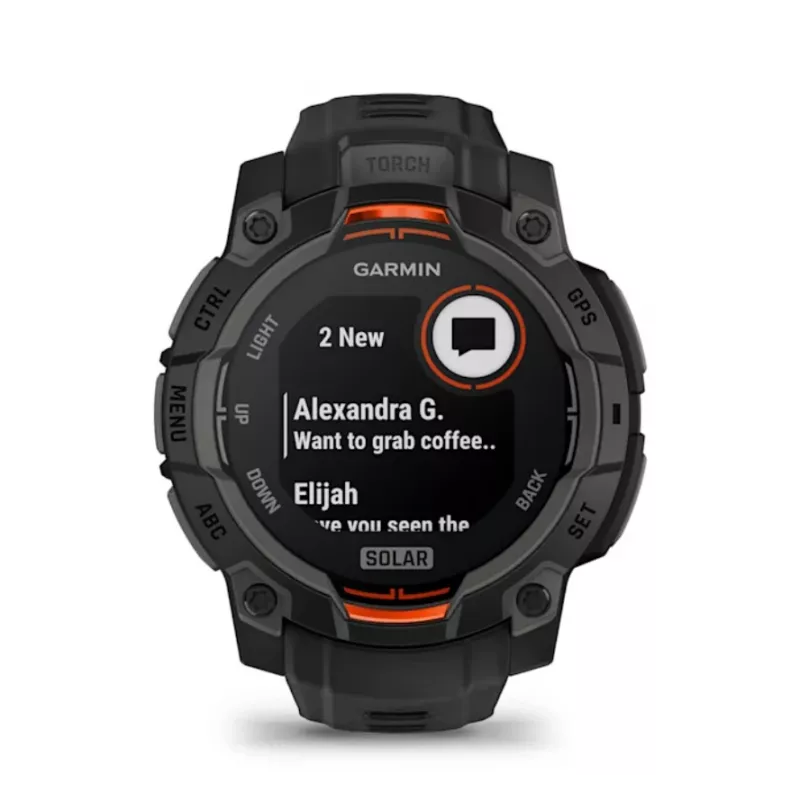 Garmin Instinct® 3 – 45 mm, reloj solar Negro