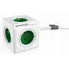 Regleta Allocacoc PowerCube Extended tipo E 1,5 m 5 tomas AC interior verde
