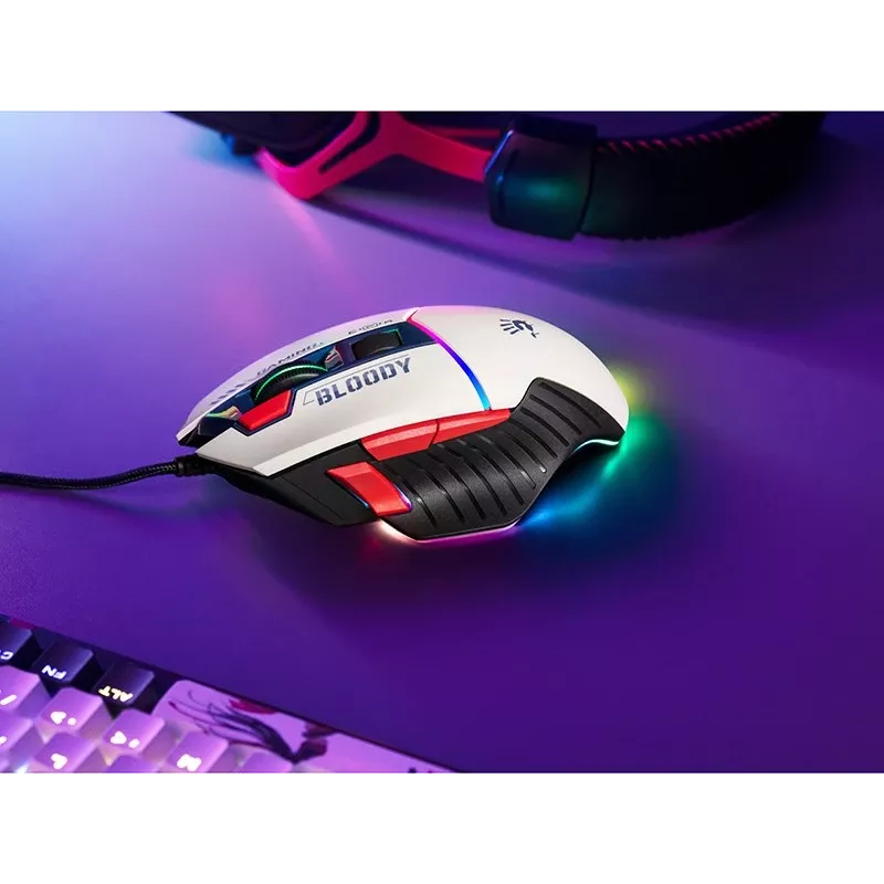 Ratón gaming con cable A4Tech Bloody W95 Max, USB, Sports Navy, 12000 CPI