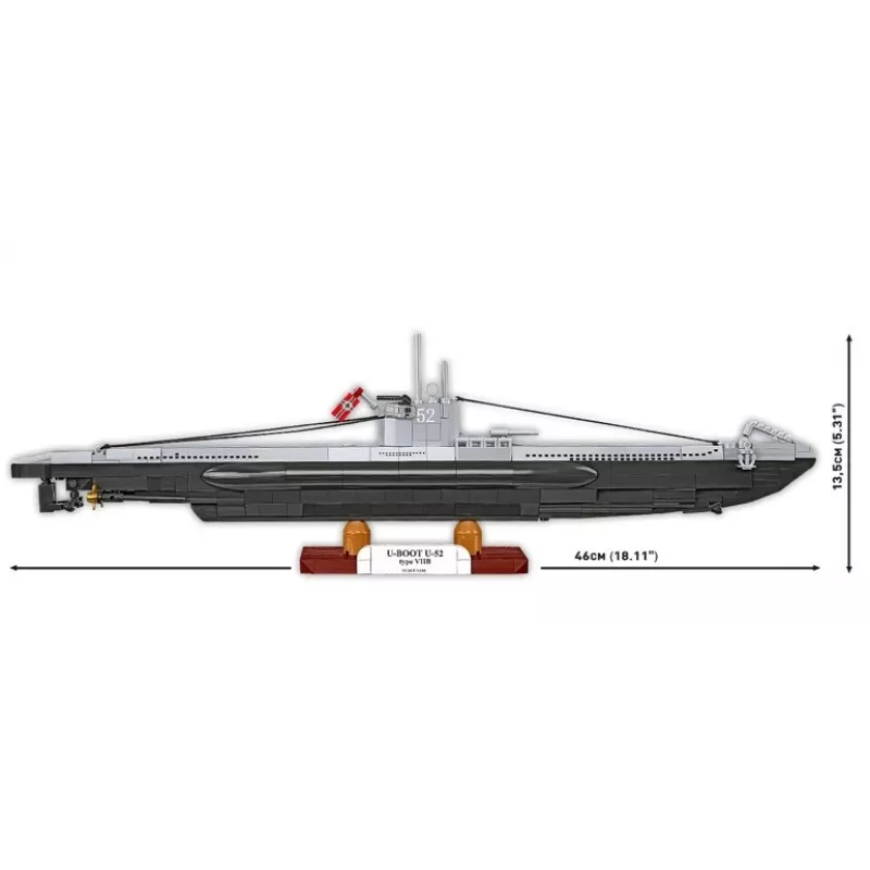 Set de construcción Cobi Submarino U-52 – modelo de 474 piezas