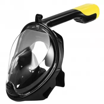 Máscara de snorkel Free Breath M2068G L/XL — máscara de snorkel de visión completa, talla L/XL, negro