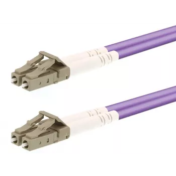 Cable de fibra óptica LOGON AL5LCLC07I/4I OM4 7 m LC–LC dúplex violeta