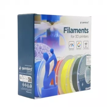 Filamento para impresión 3D GEMBIRD PLA 1,75 mm Blanco 1 kg