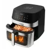 Freidora de aire ESPERANZA EKA005, capacidad de 8 L, 1600 W, control táctil, 10 programas, acero inoxidable, negra