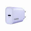 Cargador de pared CANYON OnCharge 30CL, 30W USB-C PD, 1 salida PD, enchufe EU, lila