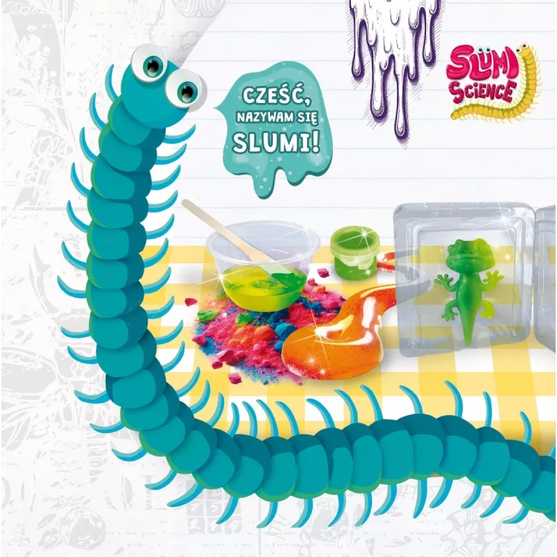 Antiestrés educativo Liscianigiochi Slumi Science Camaleón 304-PL110971 – juguete científico práctico
