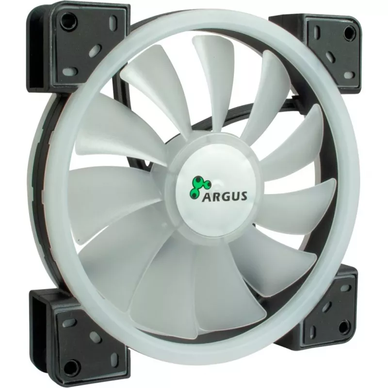 Inter-Tech 88885539 Argus RS-141 RGB ventilador de caja, 140x140x25 mm, 1200 rpm, negro