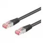 Wentronic Goobay Cable de red CAT 6, S/FTP (PiMF), Negro, 30 m – LSZH libre de halógenos, cobre (68699)
