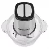Picadora eléctrica HEINRICH'S HMZ 8850, 500 W, bol de 2 L, 4 cuchillas, tecnopolímero, plata