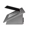 Akpo WK-4 Black Eco 50 montaje en pared gris, cristal negro