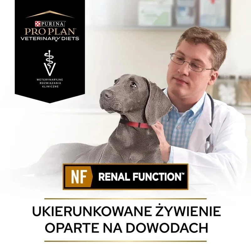 Comida húmeda para perros PURINA Pro Plan Veterinary Diets NF Renal Function terapéutica, Cerdo, lata de 400 g