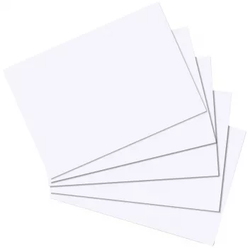 Fichas Herlitz 10621308 blancas 100 uds.