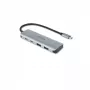 Hub USB Type-C DICOTA D32061 10000 Mbit/s Plata