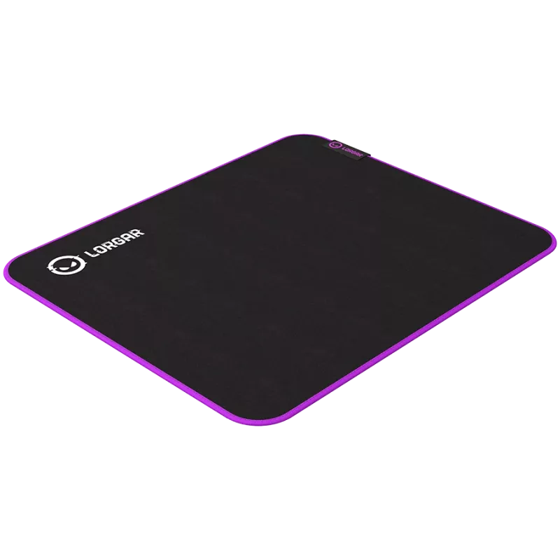 Alfombrilla gaming Lorgar LRG-GMP313 negra violeta 360x300mm