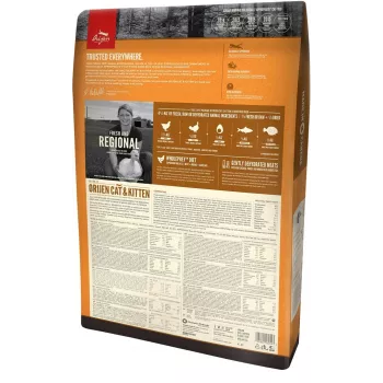 Orijen Cat & Kitten Comida seca para gatos Pollo, Pescado, Pavo 340 g