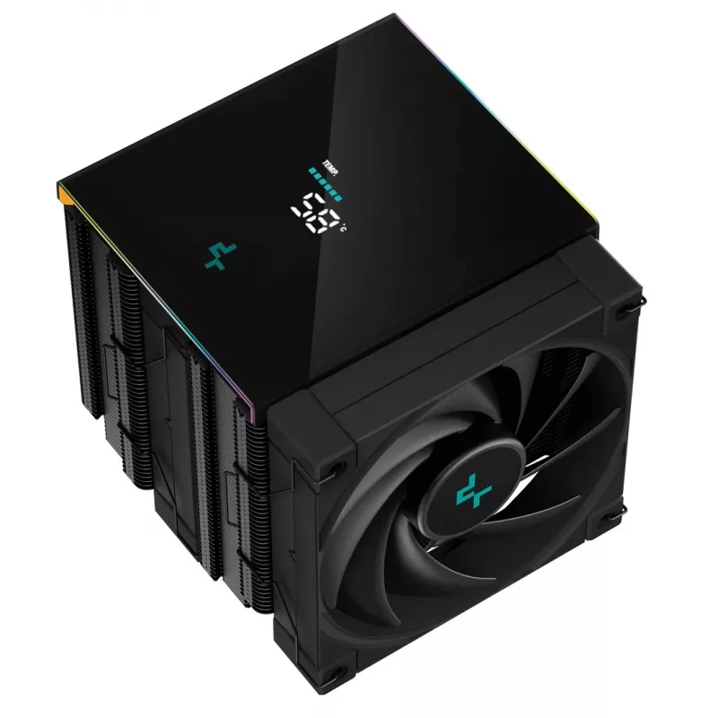 Disipador de aire para procesador DeepCool AK620 DIGITAL 12 cm Negro 1 unidad